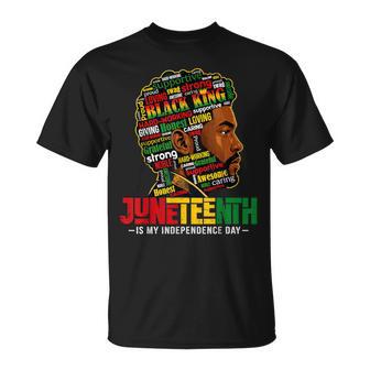 Junenth For Dad Black King African American T-Shirt - Thegiftio