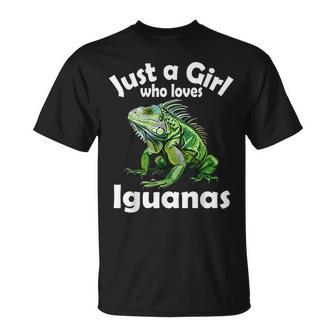 Just A Girl Who Loves イグアナ Tシャツ - Kawaiitshirt