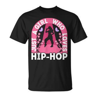Just A Girl Who Loves Hip Hop Dance Outfit Girls 90S Hip Hop T-Shirt - Monsterry