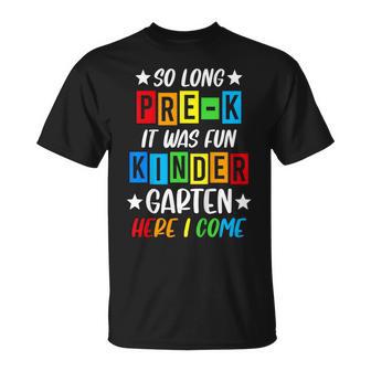 Kids Pre-K Grad 2026 Preschool Graduation 2026 So Long Pre-K T-Shirt - Thegiftio UK