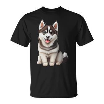 Kinder Hunde Husky Husky T-Shirt - Seseable