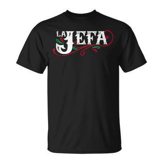 La Jefa El Jefa En Español Cita Divertida Mexicana In Mangas Camiseta unisex - Regaloses