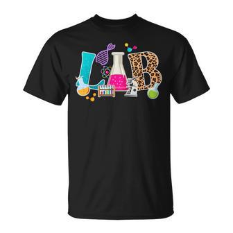 Lab Leopard Laboratory Technician Lab Technologist T-Shirt | Mazezy