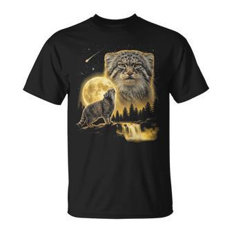Le Chat De Pallas Hurlanters La Lune Mème Cat Lover Des Années 90 T-Shirt - Cadeauxyz