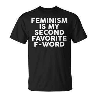 Le Féminisme Est Mon Deuxième F-Word Préféré Manche Longue T-Shirt - Cadeauxyz