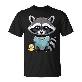 Lectura De Mapaches Detorytime Con El Aula De Pollitos Camiseta unisex - Regaloses