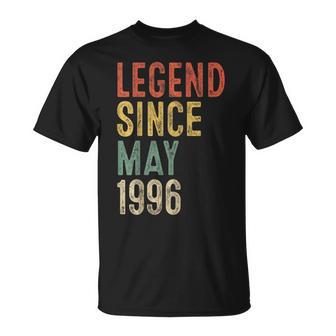 Legend May 1996 30Th Birthday 30 Year Old T-Shirt | Mazezy