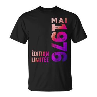 Légendaire Depuis 1976 Mai 1976 Rétro Année 1976Intage T-Shirt - Cadeauxyz