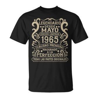 Legendario Desde Mayo 1965 Cumpleaños 61 Años Camiseta unisex - Regaloses