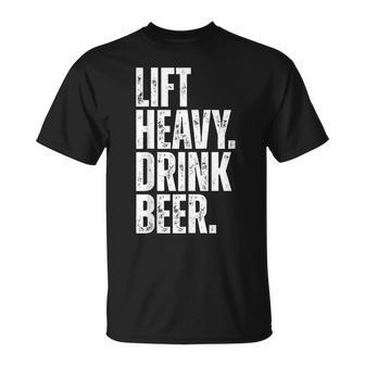 Levante Bebida Pesada Cerveza Gimnasio Levantador De Camiseta unisex - Regaloses