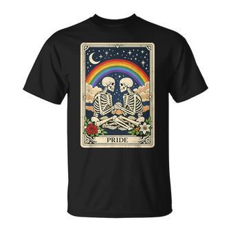 Lgbt Tarot Skeleton Gay Pride Lgbtq Equal Rights Transgender T-Shirt - Thegiftio UK