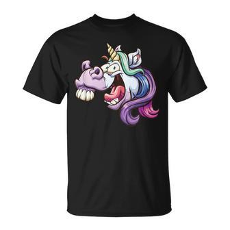 Licorne Moche Cadeau Amusant T-Shirt - Cadeauxyz