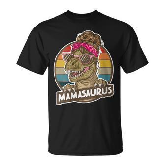 Lindo Mamasaurus Mamá Diversión Mamasaurus Mamá Para El Día De La Madre Cuello Camiseta unisex - Regaloses