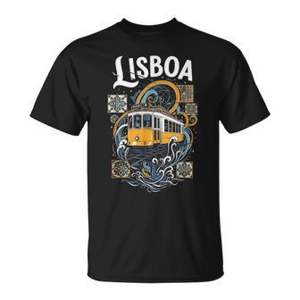 Lisboa Tranvía Arteintage Portugaliajeouvenir Lisboa Camiseta unisex - Regaloses