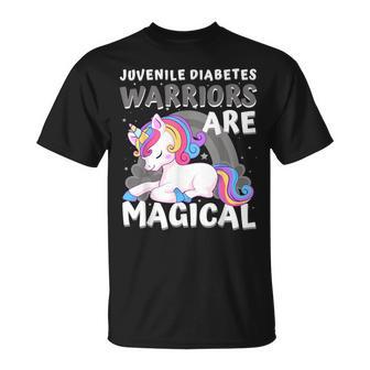 Los Guerreroson Mágicos Unicornio Para Concientizaciónobre La Diabetes Juvenil Camiseta unisex - Regaloses