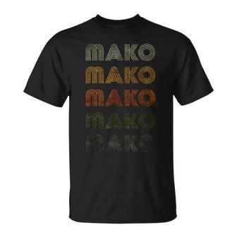 Love Heart Mako グランジ ビンテージスタイル ブラック マコ Tシャツ - Kawaiitshirt