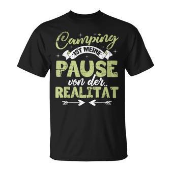 Lustig Camping Zeltenprüche Camping Ist Meine Pause T-Shirt - Seseable