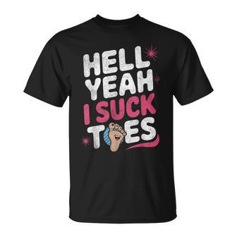 Lustiger Hell Yeah Iuck Toes Unpassender Retro-Vintage-Look T-Shirt - Seseable