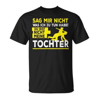 Lustiger Papa Tochterpruch -Atertag Dad Lustigesater T T-Shirt - Seseable