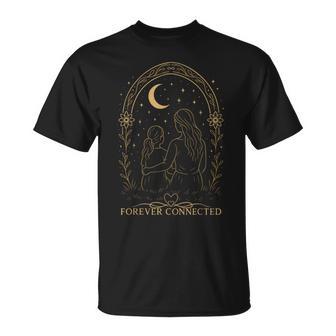 Madre E Hija Bajo La Luna Amor Familiar Día De La Madre Camiseta unisex - Regaloses