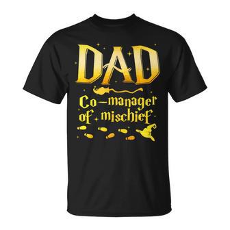 Magical Dad Co-Manager Of Mischief Birthday Family Matching T-Shirt - Monsterry UK