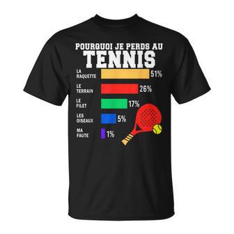 Maillot Tennis Perdant Humour Joueur De Tennis Homme T-Shirt - Cadeauxyz