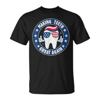 Making Th Great Again 4Th Of July Oral Health Dental Usa T-Shirt - Thegiftio UK