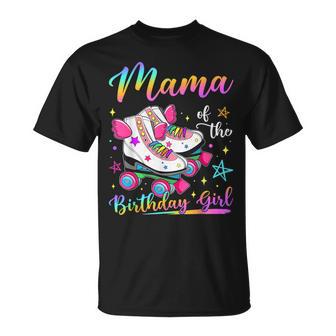 Mama Of The Birthday Girl Rolling Skate Family Matching T-Shirt - Thegiftio UK