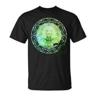 Mandala Namaste スピリチュアルブッダ ファッション服セット グリーン Tシャツ - Kawaiitshirt