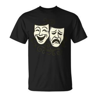 Masques De Théâtre Comédie Et Tragédie T-Shirt - Cadeauxyz