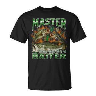 Master Baiter Divertido Gráfico Ofensivo Para Pesca Camiseta unisex - Regaloses