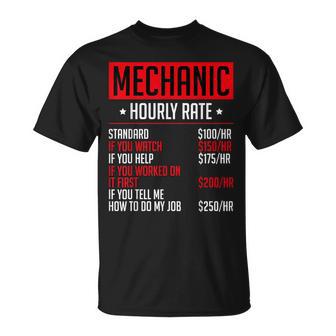 Mechanics Auto Mechanics メカニック 時給 カーメカニック Tシャツ - Kawaiitshirt