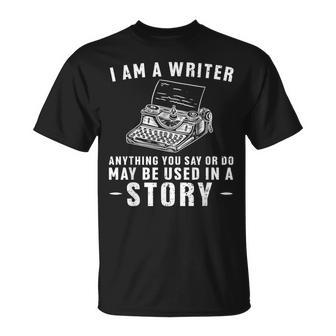 Mejor Diseño De Escritor Para Hombres Y Es Escritor Escritor Historia Autor Camiseta unisex - Regaloses