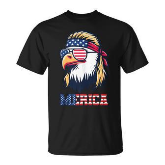 Merica Eagle Patriotic American Flag Usa 4Th Of July T-Shirt - Thegiftio UK