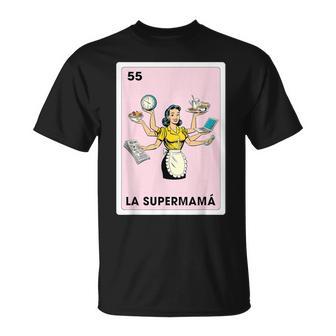 Mexicana Latina Mom Life La Supermama Mexican Bingo Card T-Shirt - Monsterry