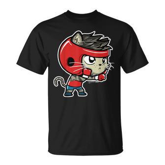 Mignon Kawaii Chat Boxe Boxeur Amateur De Chats T-Shirt - Cadeauxyz