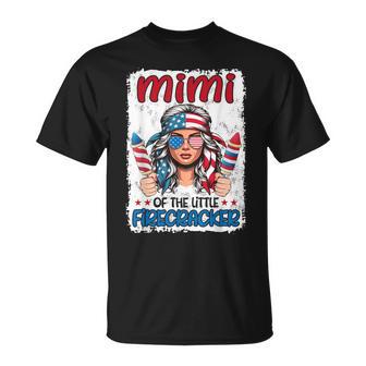 Mimi Of The Little Firecracker Patriotic 4Th July Grandkid T-Shirt - Thegiftio UK