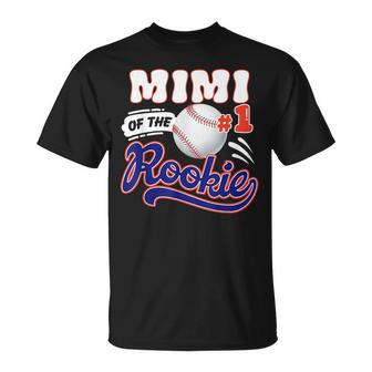 Mimi Rookie Of Year 1St Birthday Baseball Theme Matching T-Shirt - Thegiftio UK