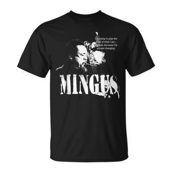 Mingus Jazz Wisdom Bassist Musicien T-Shirt - Cadeauxyz