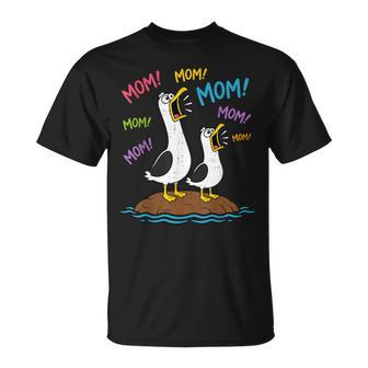 Mom Seagull Mama Seagulls Humor Womens T-Shirt | Mazezy