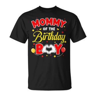 Mommy Of The Birthday Boy Matching Family Birthday Party T-Shirt - Monsterry