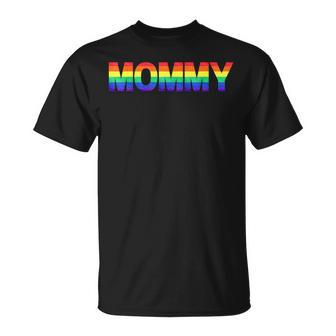 Mommy Gay Pride Month Lgbtq Rainbow Flag Queer T-Shirt - Monsterry UK
