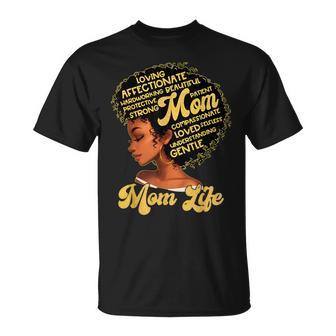 Mother's Day Black Mom Life African American Pride Women T-Shirt - Monsterry