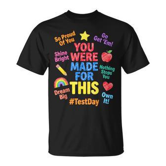 Motivational Staar Testing Day State Exam Test Day Teacher T-Shirt - Thegiftio UK