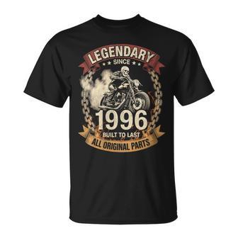 Motocicleta De Motociclista De Calavera Legendaria Desde 1996 Cuello Camiseta unisex - Regaloses