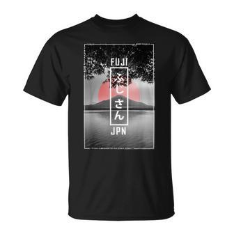 Mount Fuji Japan Lover Enaporwave Esthétique Japonais 90'S T-Shirt - Cadeauxyz