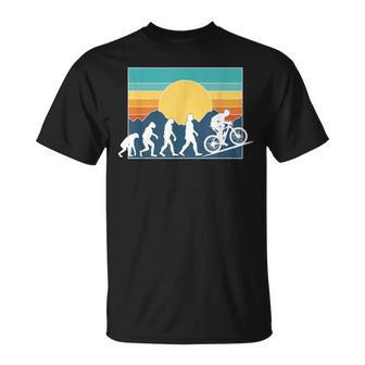 Mountainbike Evolution Retro Mtb Ciclismo Bicicletta Maglietta - Novitaregali