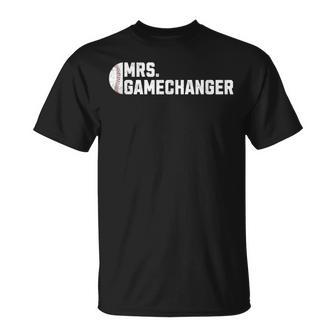 Mrs Gamechanger Baseball Scorekeeper Love T-Shirt - Monsterry