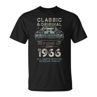 Nacido En 1966 Muscle Car 60 Cumpleaños Camiseta unisex - Regaloses