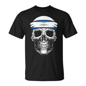 Nacionalidad País Origen Cráneo Calavera Bandera Nicaragua Camiseta unisex - Regaloses